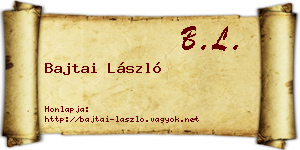 Bajtai László névjegykártya