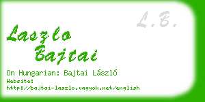 laszlo bajtai business card